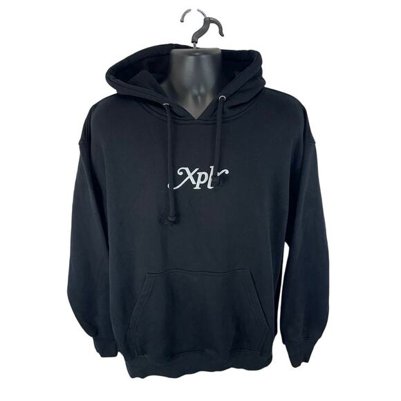 XPLR Sam Colby Hoodie Black Size Large Skater Streetwear Punk - Picture 1 of 9